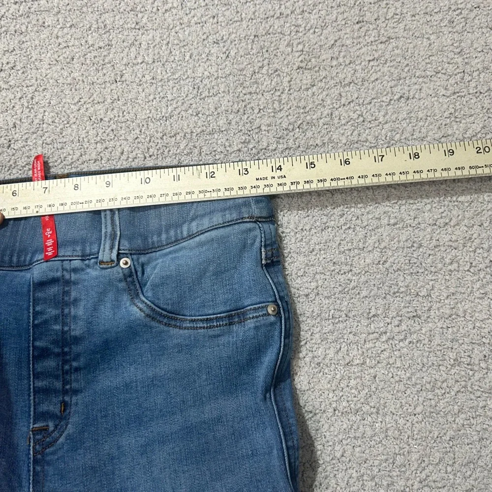 Spanx Jean-ish Ankle Skinny Leggings‎ Small Petite Blue Denim Shapewear Slimming